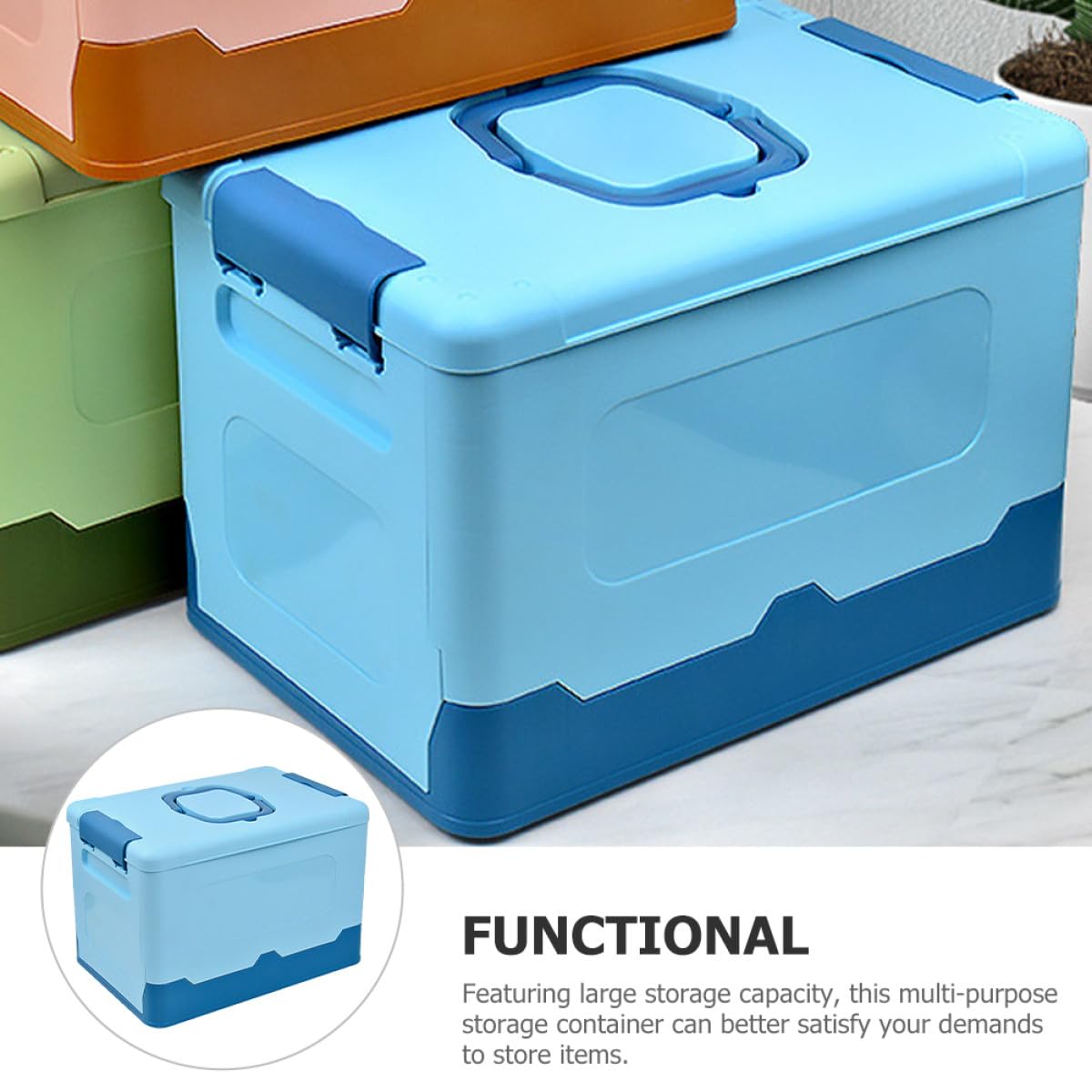 Aufbewahrungsbox Zartem Große Kunststoff Blauem aus Faltbare Multifunktionalem mit Design und Erscheinungsbild für Vielseitigen Heimgebrauch