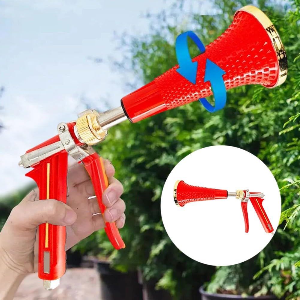 Pistola pulverizadora agrícola para árboles frutales con materiales resistentes y chorro de alta presión para una aplicación eficaz de plagas y agua
