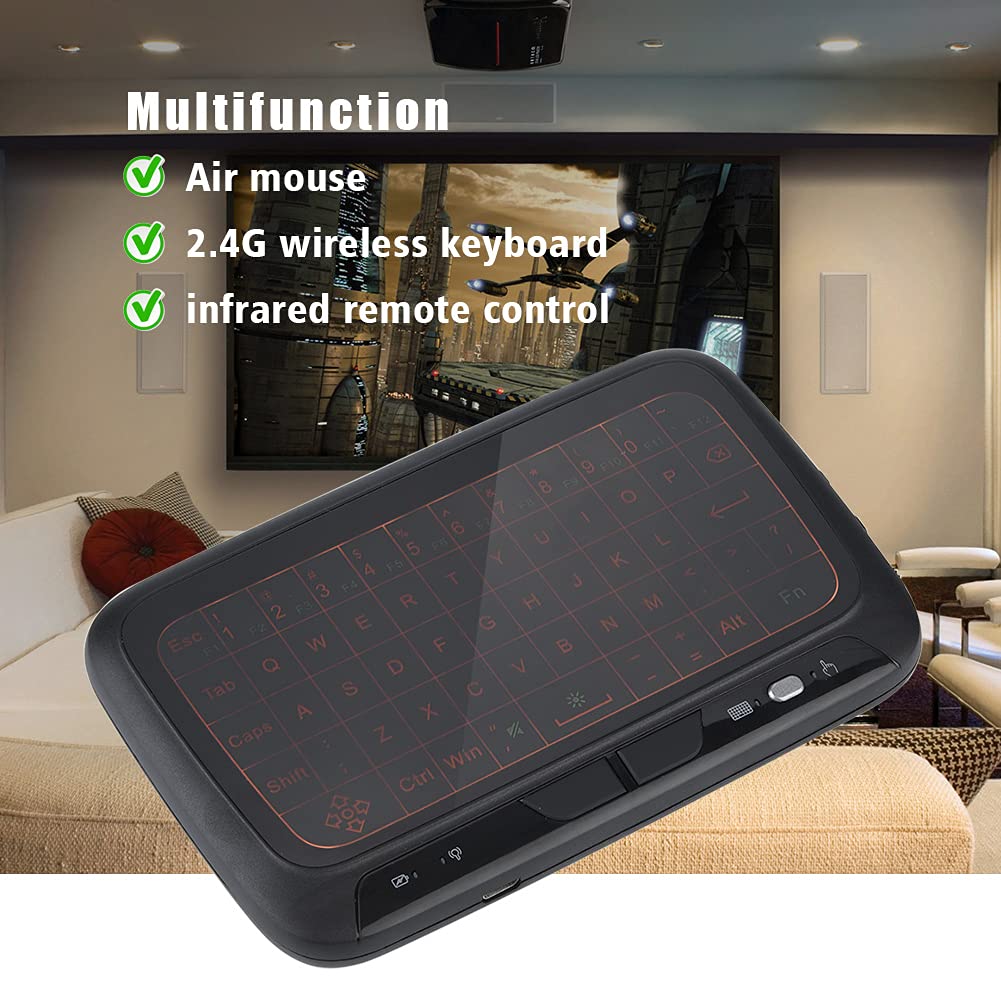 2,4 GHz Draadloze Afstandsbediening Mini Draadloos Toetsenbord met Achtergrondverlichting en Touchpad, voor Pc, Tablet, HTPC, IPTV, Internet-tv 2,4 GHz Draadloze Afstandsbediening Mini Draadloos Toetsenbord met Achtergrondverlichting en Touchpad, voor Pc, Tablet, HTPC, IPTV, Internet-tv