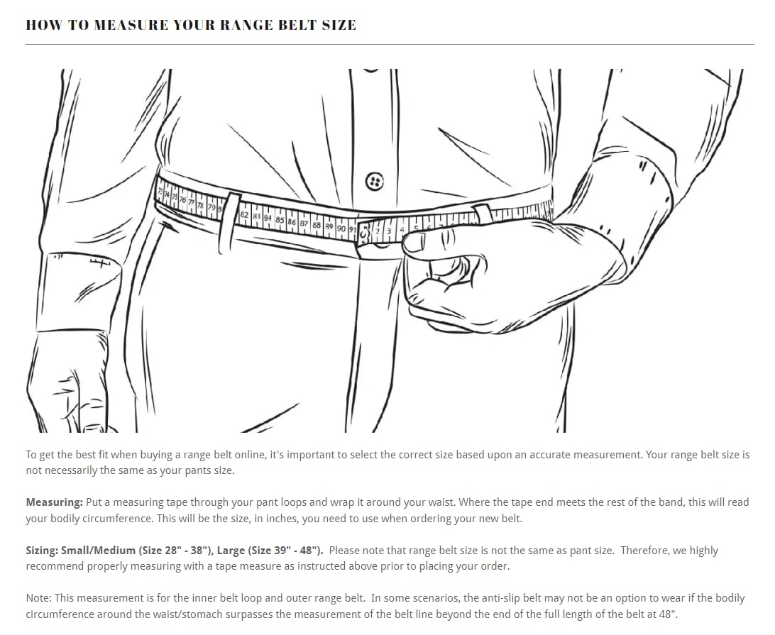 Hero's Pride AirTek Concealed Carry Belt - Designed for Law Enforcement and Tactical use - New Version (28