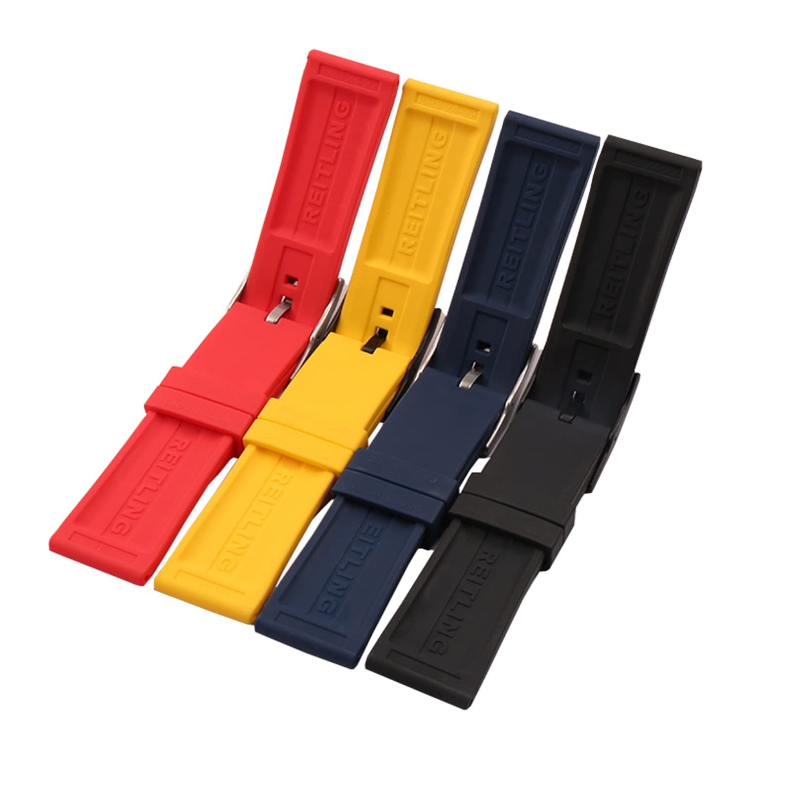 Cinturino Breitling in pelle blu