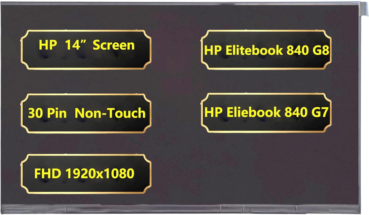 Replacement 14 inch Screen for HP Elitebook 840 845 G7 G8, Zfirefly 14 G7 Series Laptop,Non-Touch Screen, FHD 1920 x 1080, 30 Pins LCD Display M36313-001 M08711-001 M07092-001