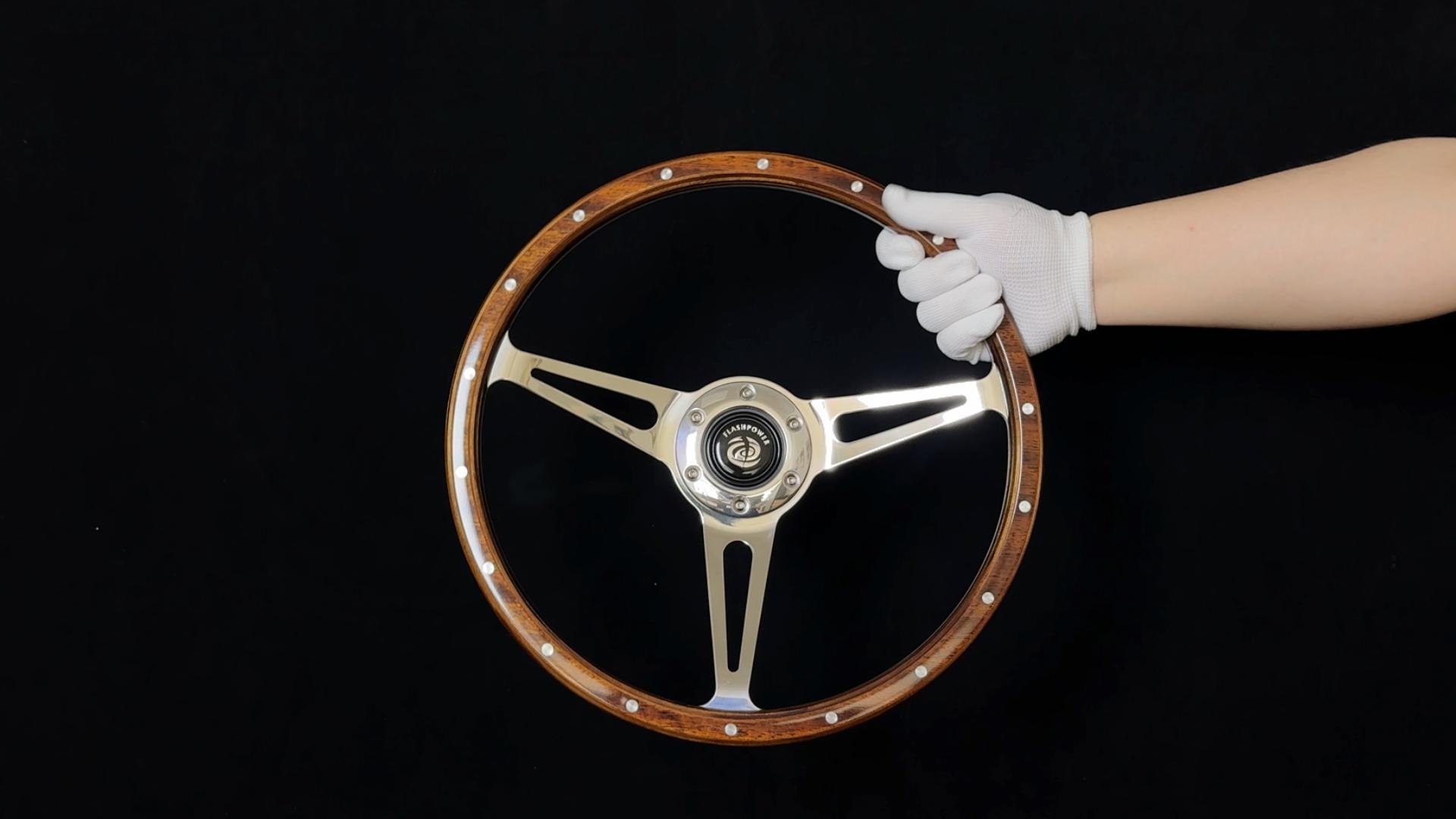 Amazon.com: 13'' Classic wood grain steering wheel Restoration