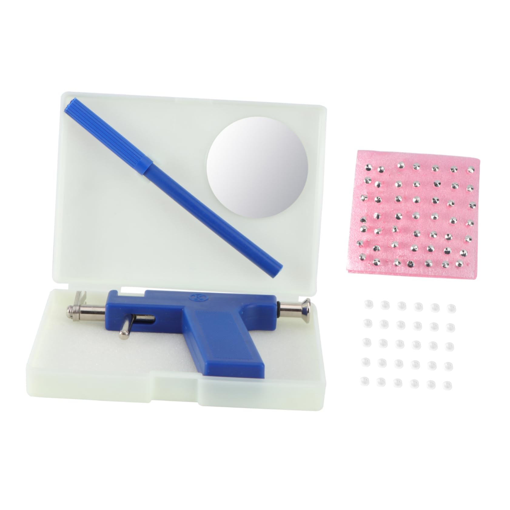HAPINARY Ear Kit Eargun Suit 1 Marker Pen 48 Pairs Studs Safe Tool for Navel Ideal for Professionals and Beginners