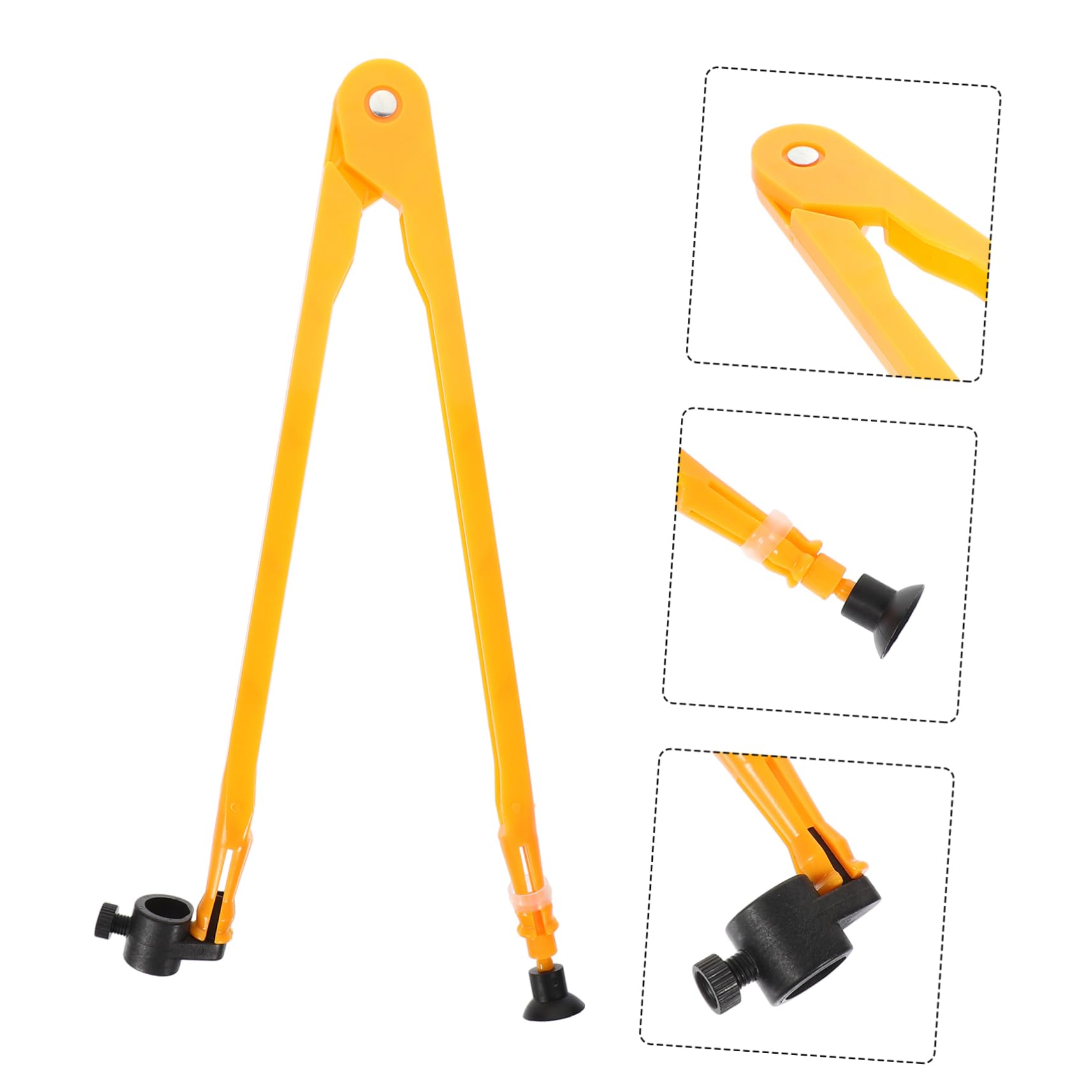 Housoutil 10 Pièces Grand Compas Plastique Réglable pour Tableau Outil Tracer Géométrique Aide à Enseignement Mathématique Démonstration et Dessin Couleur Aléatoire