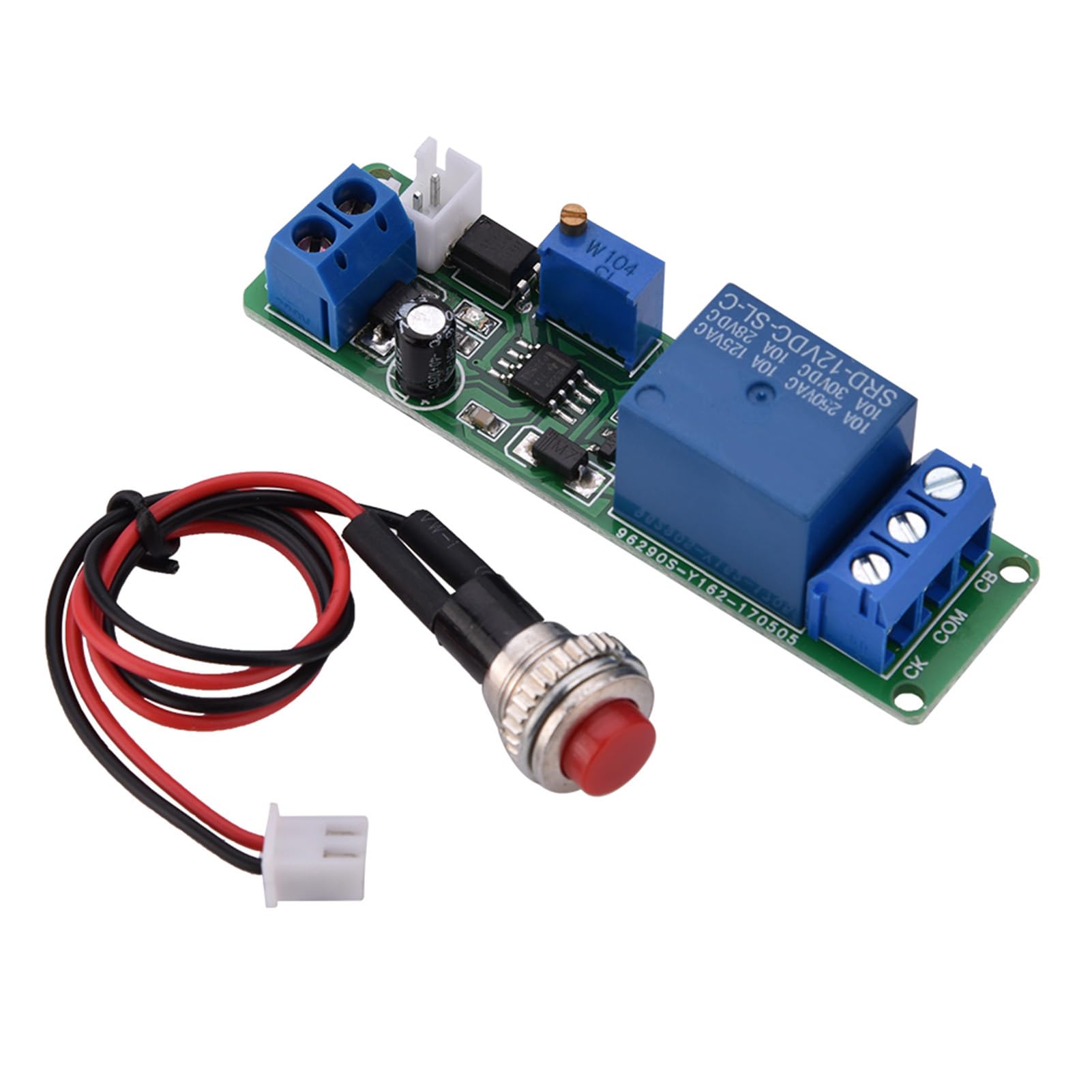 Timer Relay Module with Reverse Input Delay Off Trigger Button Switch for Robots - Image 3