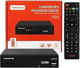 Conversor Digital Full HD com Gravador USB e HDMI – Receptor TV Digital ISDB-T, PVR, Entrada USB, Saída HDMI e RCA, Controle Remoto