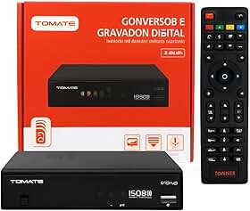 Conversor Digital Full HD com Gravador USB e HDMI – Receptor TV Digital ISDB-T, PVR, Entrada USB, Saída HDMI e RCA, Controle Remoto