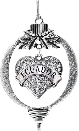 Miniatura 85 de Inspired Silver Adornos festivos de dije de corazón pave de plata con circonitas cúbicas