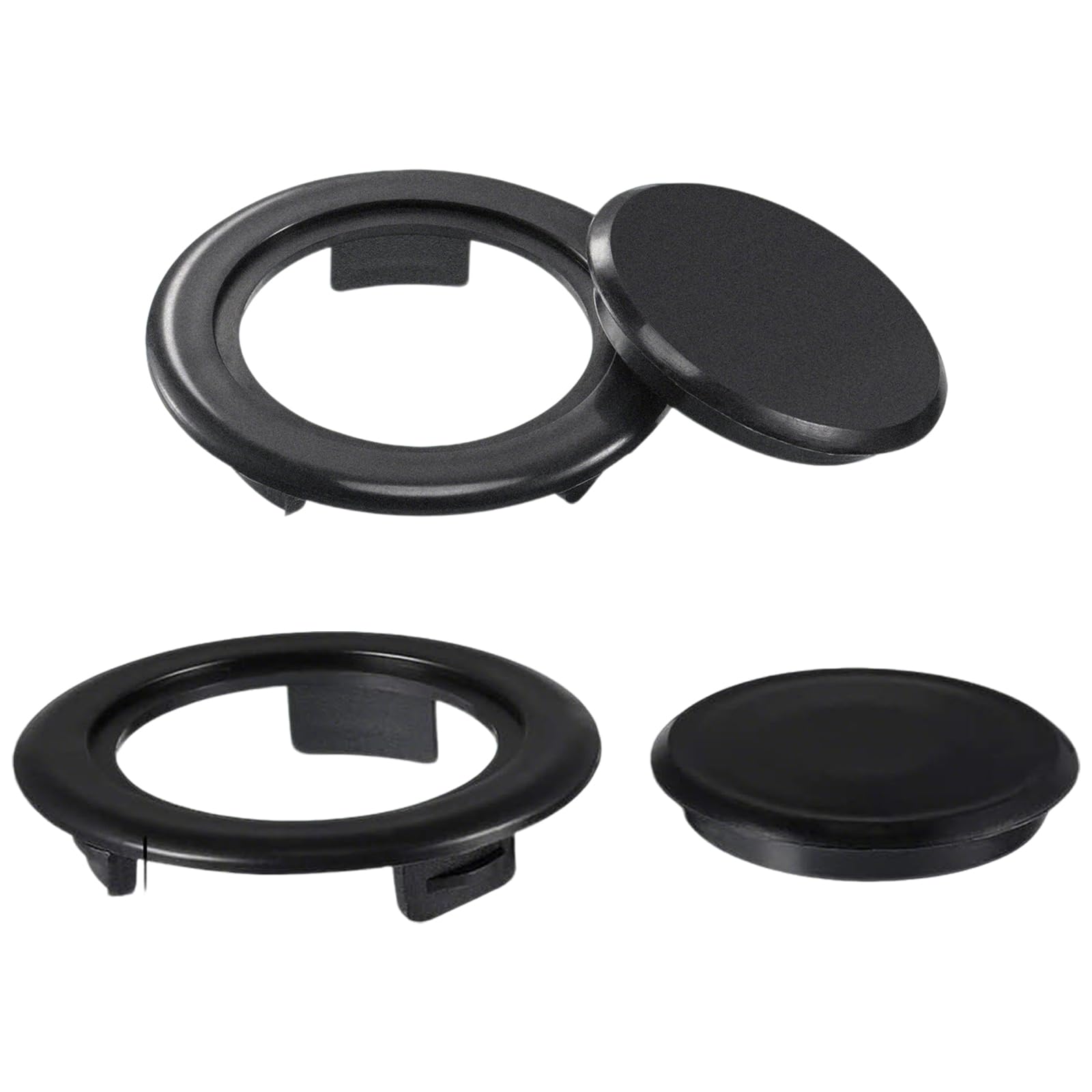 2 Set Parasol Hole Rings Plastic Patio Umbrella Table Ring Standard Size Umbrella Hole Plug for Outdoor Terrace Table