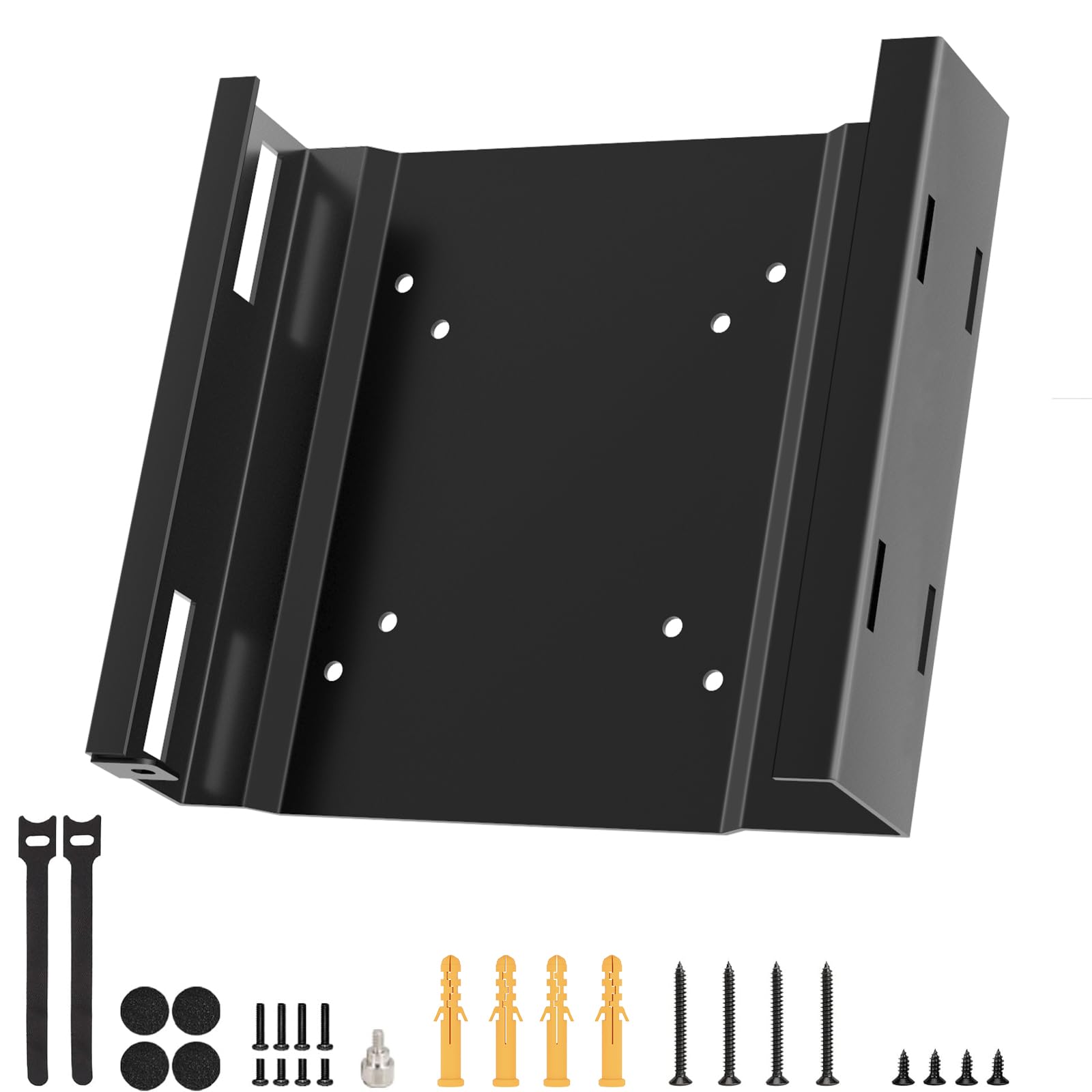 Bracket for Dell OptiPlex Micro PC Mount, VESA / Wall / Under Desk, Black Metal, Compatible with Dell MFF 7010 7050 7080 5070 7060 3040 9020 and More