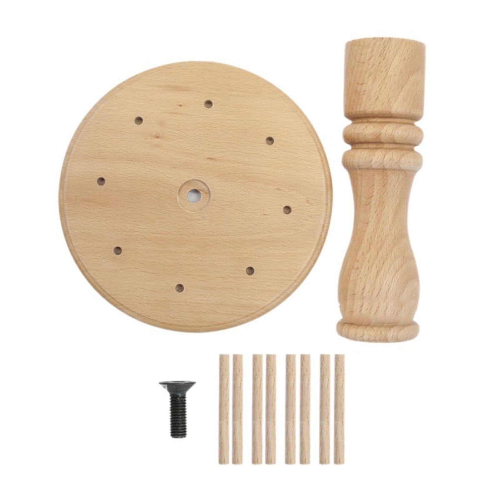 Pffiocix Wood Thread Rack 8 Spools Sewing Embroidery Thread Holder Sewing Bobbin Holder Stand for Quilting