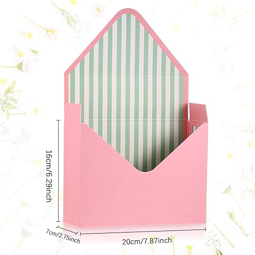 Miniatura 2 de Zonon Caja de embalaje de ramo de floristería de 4 piezas, suministros de envoltura de flores, cajas de embalaje de papel para almacenar flores,