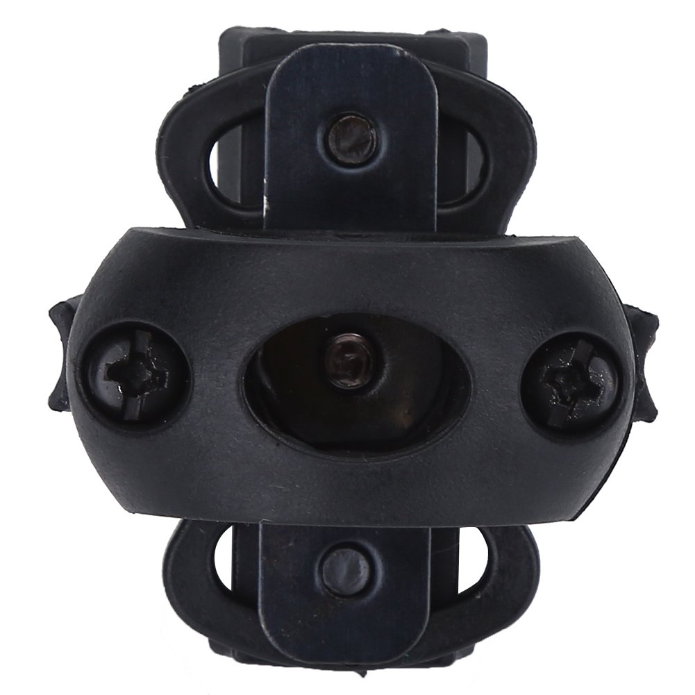 Rengu Helmet Flashlight Bracket, Helmet Torch Mount, Helmet Flash Holder, 60° Angle for Fast Helmet for Airsoft (1 inch black)