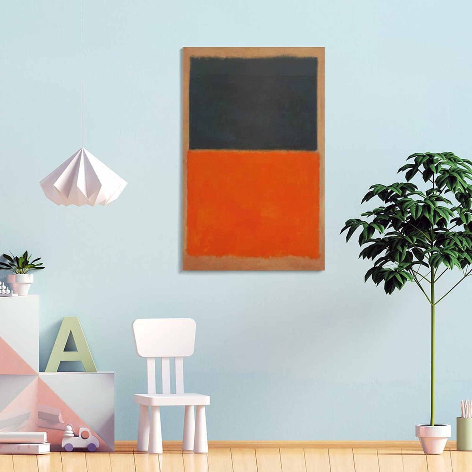 Amazon.co.jp: Green And Tangerine on Red 1956 by Mark Rothko