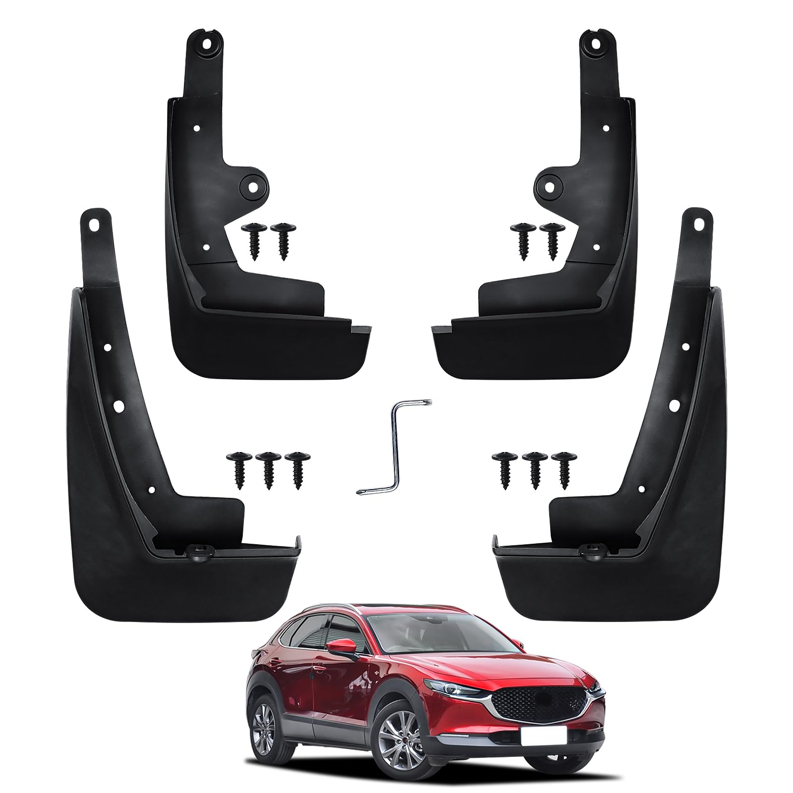 Amazon.com: Peleus Upgraded Mud Flaps Mud Guards for Mazda CX-30