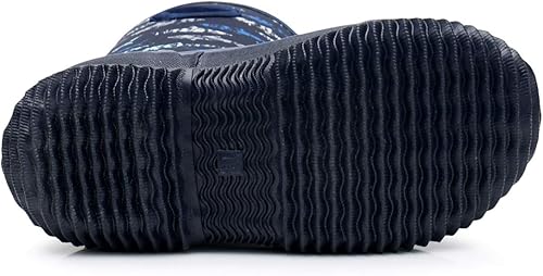 Miniatura 4 de SOLARRAIN Kids Waterproof Rain Boots All-Weather Neoprene Rubber Lightweight Mud Boots Winter Warm Insulated Snow Boots for Boys Girls