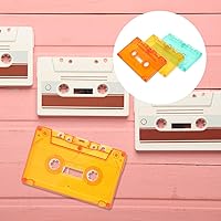 Vista 3 de OUNONA Juego de decoración de cinta vintage, 3 piezas de cintas de casete en blanco coloridas para decoración del hogar, arte de pared retro, ideas