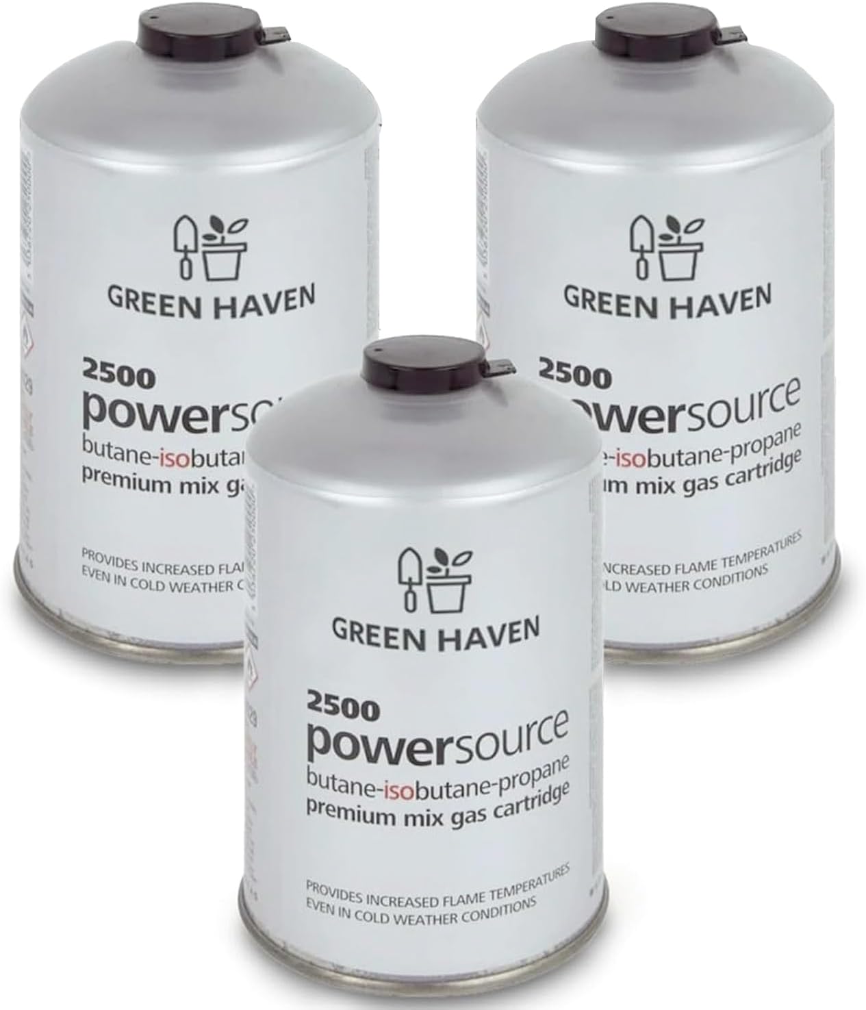 Green Haven Premium 3 Pack C500 Gas Canisters Gas Cartridges for