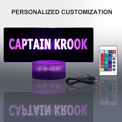 Miniatura 3 de OXYEFEI Lámpara LED personalizada con nombre de juego, letrero de etiqueta personalizable para jugadores. Adecuado para bar, fiesta de Navidad,