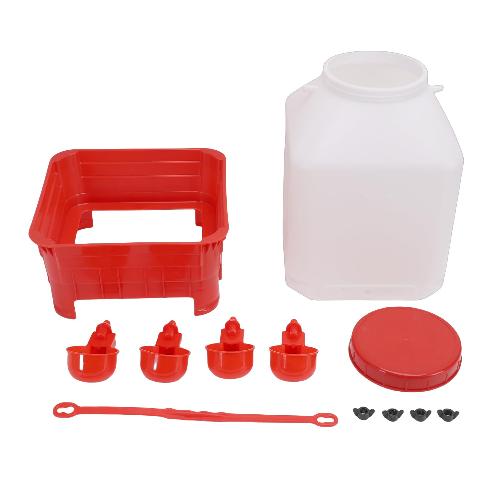 Bebedero para aves de corral de 10 litros |Gran Capacidad para Pollos/Patos