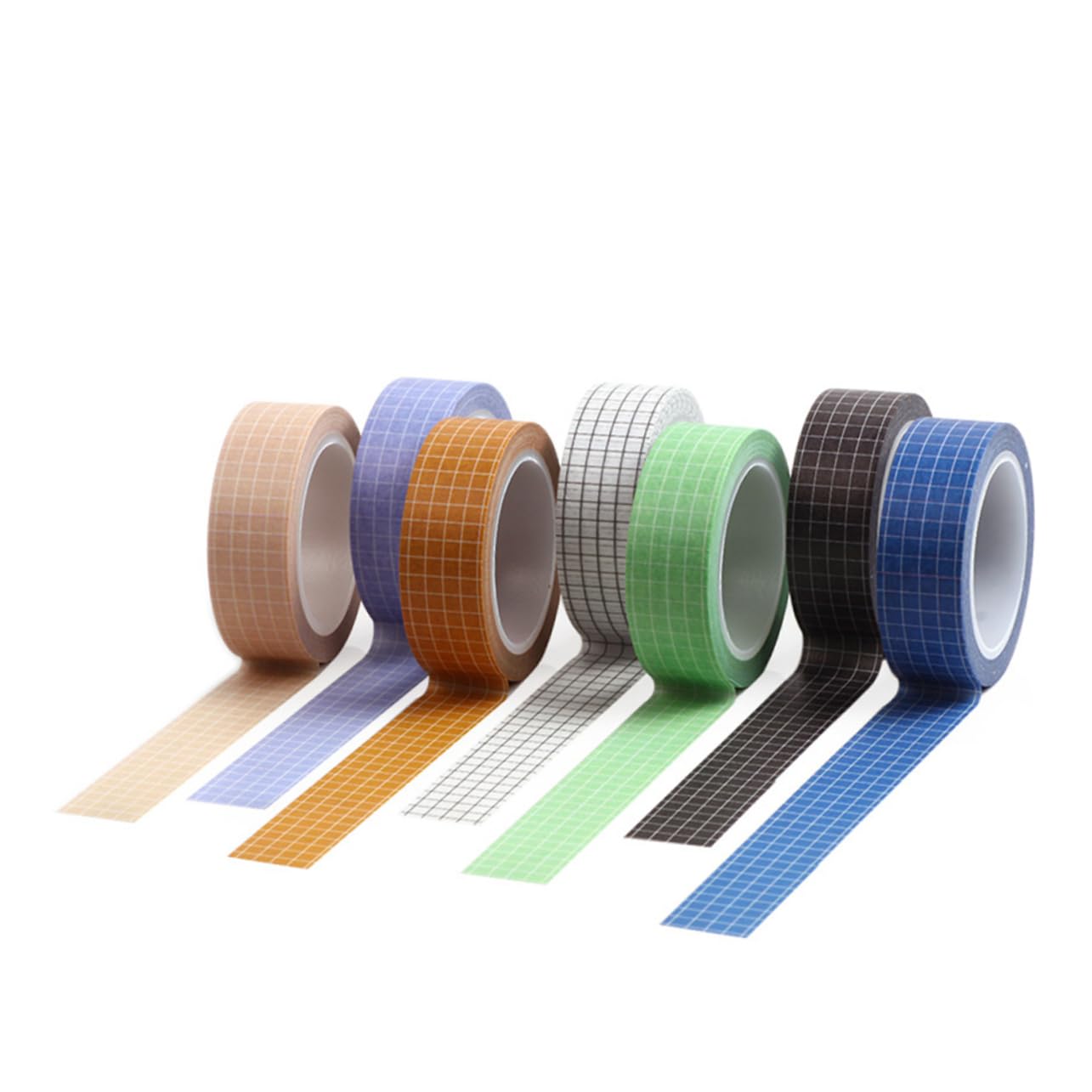 SHINEOFI 21stücke Teiliges Aus Bunten Gitter-papierklebebändern Dekorative Washi-tapes Für Scrapbooking Journaling Und Kreative Bastelprojekte Für Schule Und Bürobedarf