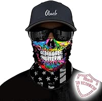 Vista 224 de Obacle - Tapabocas con cuello polar y de estilo de pañuelo contra el polvo y el sol para hombre y mujer