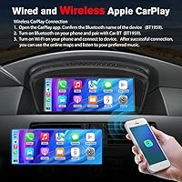 Vista 4 de Pantalla de radio de coche Linux de 8.8 pulgadas para BMW Serie 3/5 E60 E61 E63 E64 E90 E91 E92 CCC (2004-2008) CarPlay Android Auto Display Mirror