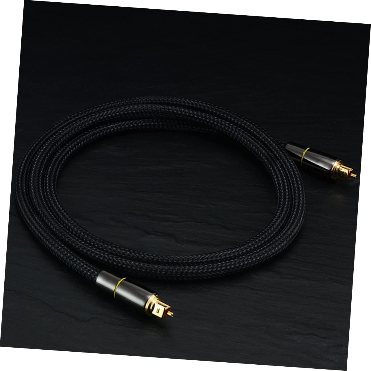 UPKOCH Câble Audio à Fibre Optique Noir 15 Mètres Gaine de Protection, Haute Durabilité et Résistance la Déformation, pour Home Cinéma et Équipements Audio