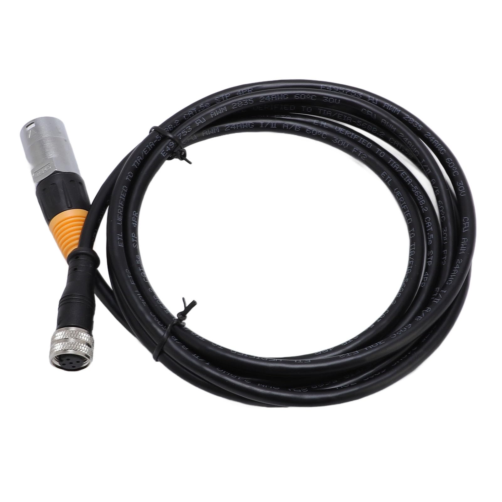 Câble Ethernet, Câble Ethernet blindé Haute Vitesse étanche IP67 pour une Utilisation Intérieure et Extérieure, Réseau blindé LAN avec Connecteur Femelle RJ45 vers M12 5P pour Routeur Modem