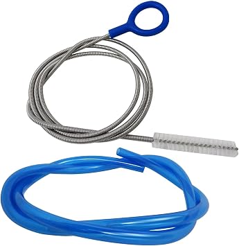 High Flow Replacement Tube 10mm OD/8mm ID, 20% More Water Per Sip with Flexible Long Tube Cleaner Brush, Compatible for Hydration Bladders & All Major Reservoirs