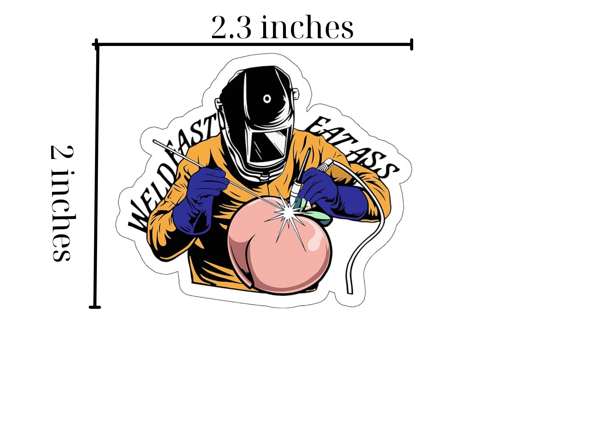 A.D.D. Attention Deficit Hard Hat Sticker – Funny Welding Helmet Decal – Made In USA