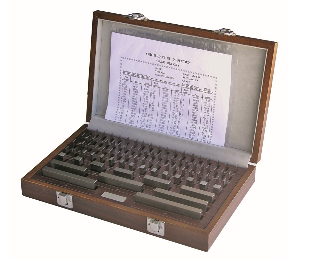 CNC QUALITÄT Parallel- Endmaßkasten 47 teilig Güte 2