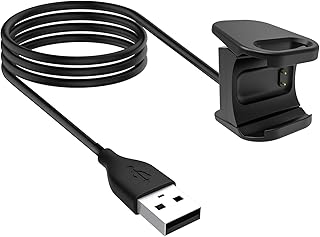 Charger Compatible with Fitbit Charge 4 Charger (Not for Charge 2 / Charge 3), Replacement USB Charging Cable Cord for Fitbit Charge 4 Heart Rate Fitness Wristband Fitness Tracker Accessories
