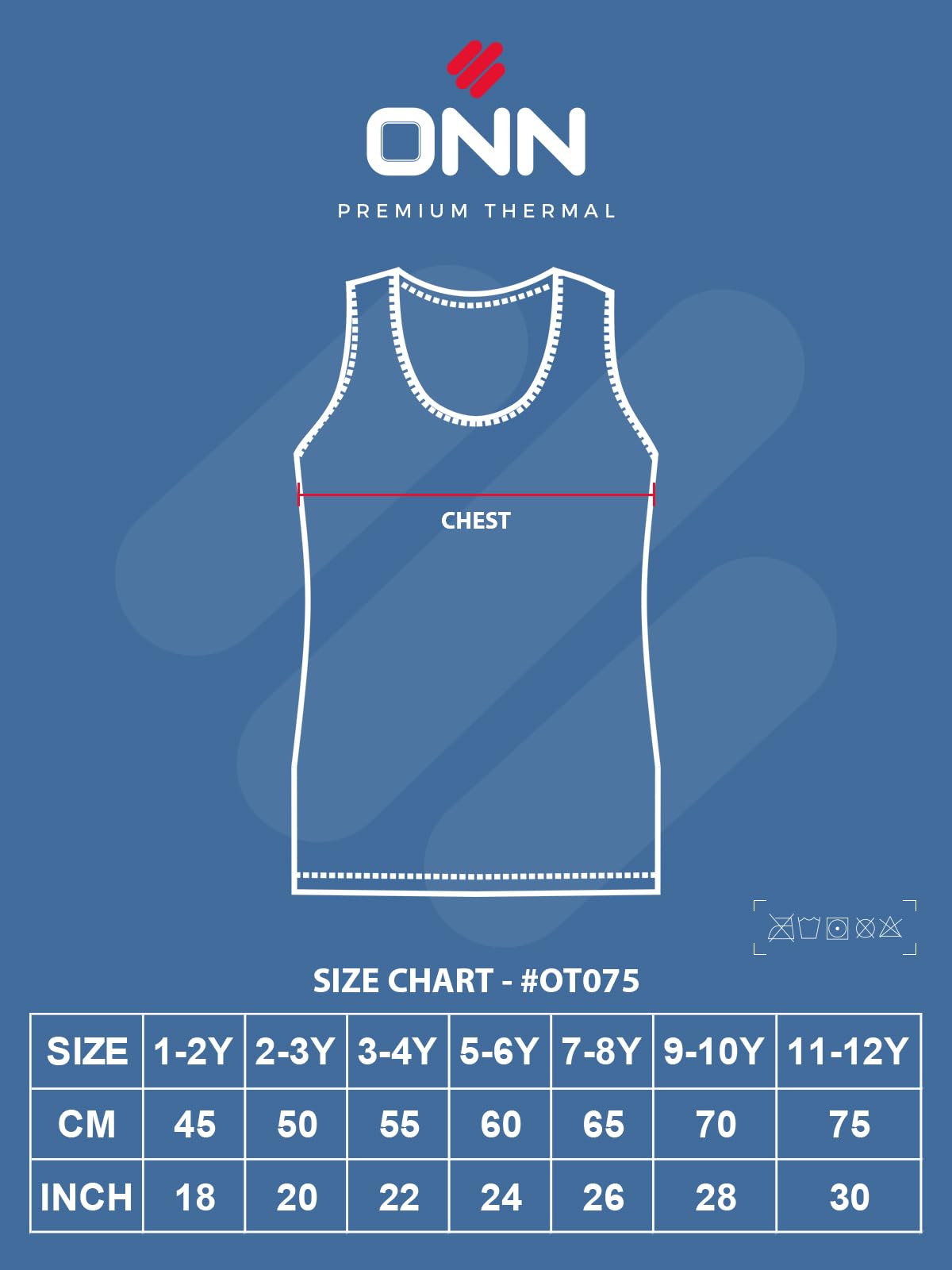 ONN Kid's Sleeveless Thermal Top Kids_OT075_WH_45_1PC White - Image 8 thumbnail