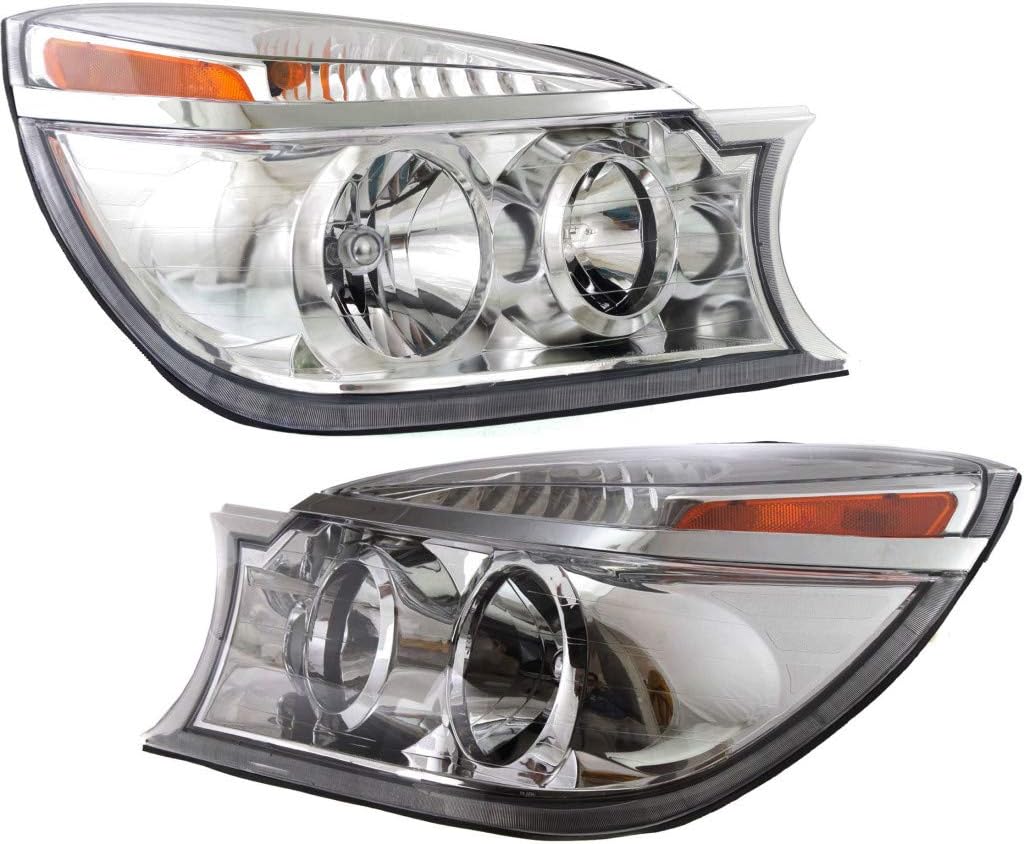 For 2004-2005 Buick Rendezvous Headlight Driver and Passenger Side DOT Certified w/Bulbs GM2502245 GM2503245-Replaces 10342801, 10342802 ;