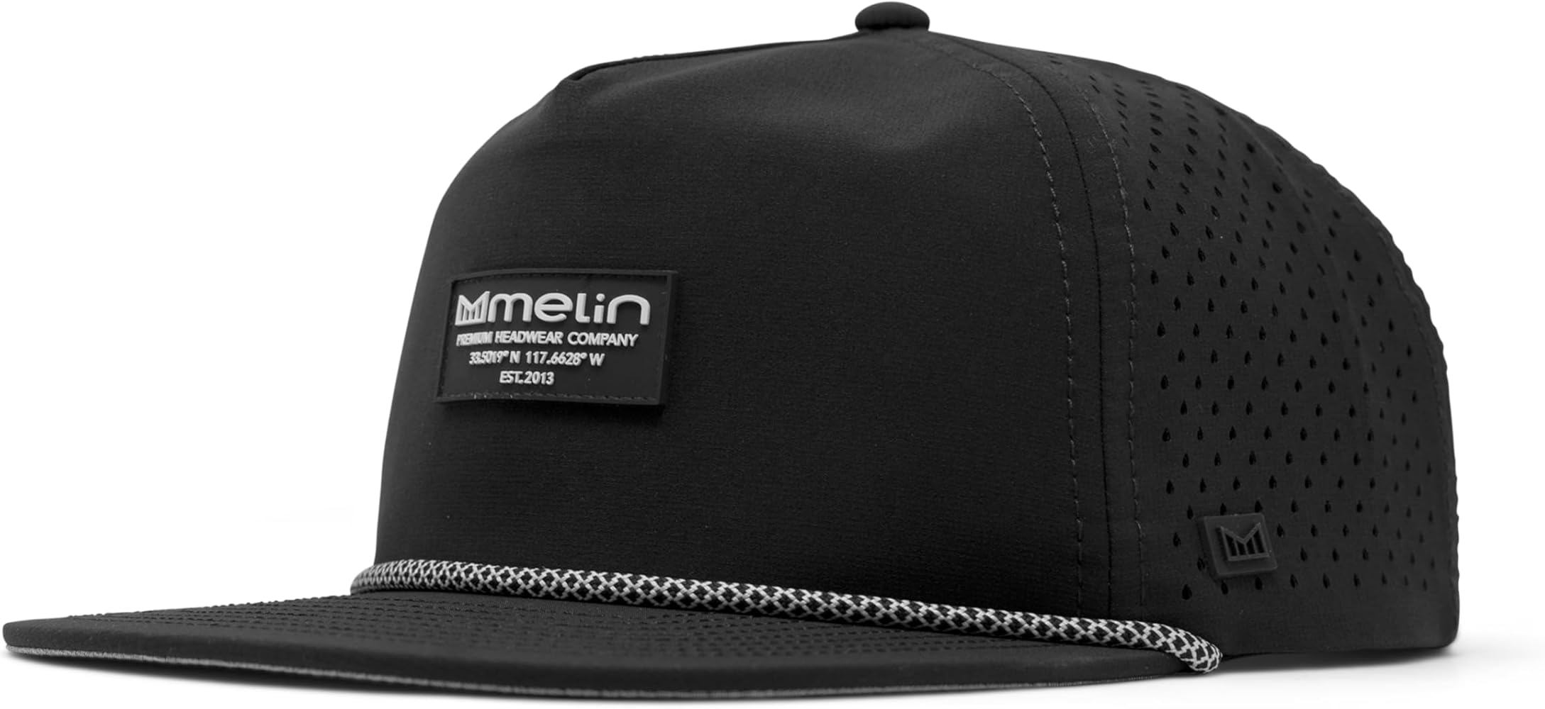 melin（メリン）Hydro Coronado Brick メンズキャップ melin Coronado Brick Hydro, Black, Men's Rope Hat, Water-Resistant