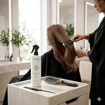 Hair Bar NYC Silk Touch Plus Keratin Treatment | Advanced Smoothing and Repairing Formula for Silky, Frizz-Free, and Shiny Hair, with Long-Lasting Results | 500ml | 16.9 fl oz