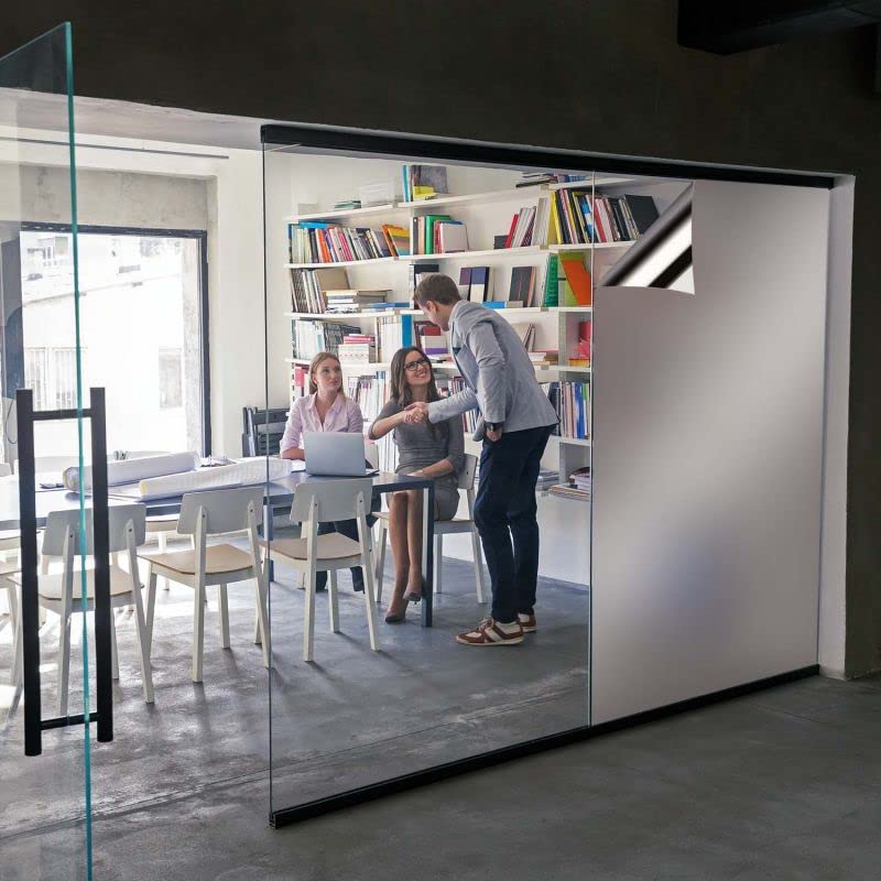 DIMEXACT - Film dépoli Miroir adhésif - 152 cm x 2 m - en Rouleau
