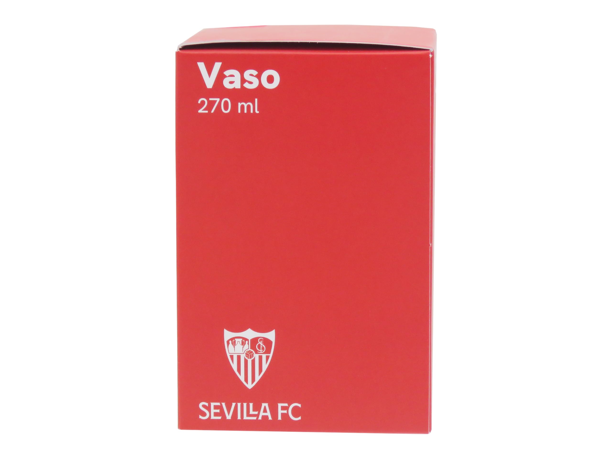 Sevilla FC Bicchiere da Acqua Vetro 270ml Lavabile in Lavastoviglie Microonde Prodotto Ufficiale