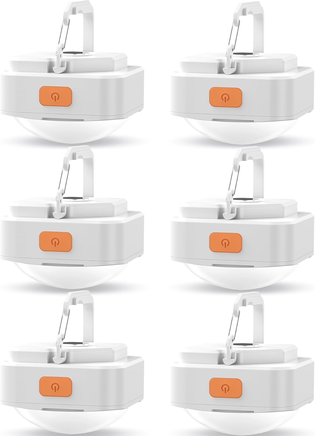 Rechargeable Camping Lights FLY2SKY 6Pcs White Tent Lights Mini Flashlight Portable LED Camping Lantern Survival Gear Camping Accessories for Hiking Backpacking Fishing Hurricane Emergency Outage Rechargeable Camping Lights FLY2SKY 6Pcs White Tent Lights Mini Flashlight Portable LED Camping Lantern Survival Gear Camping Accessories for Hiking Backpacking Fishing Hurricane Emergency Outage