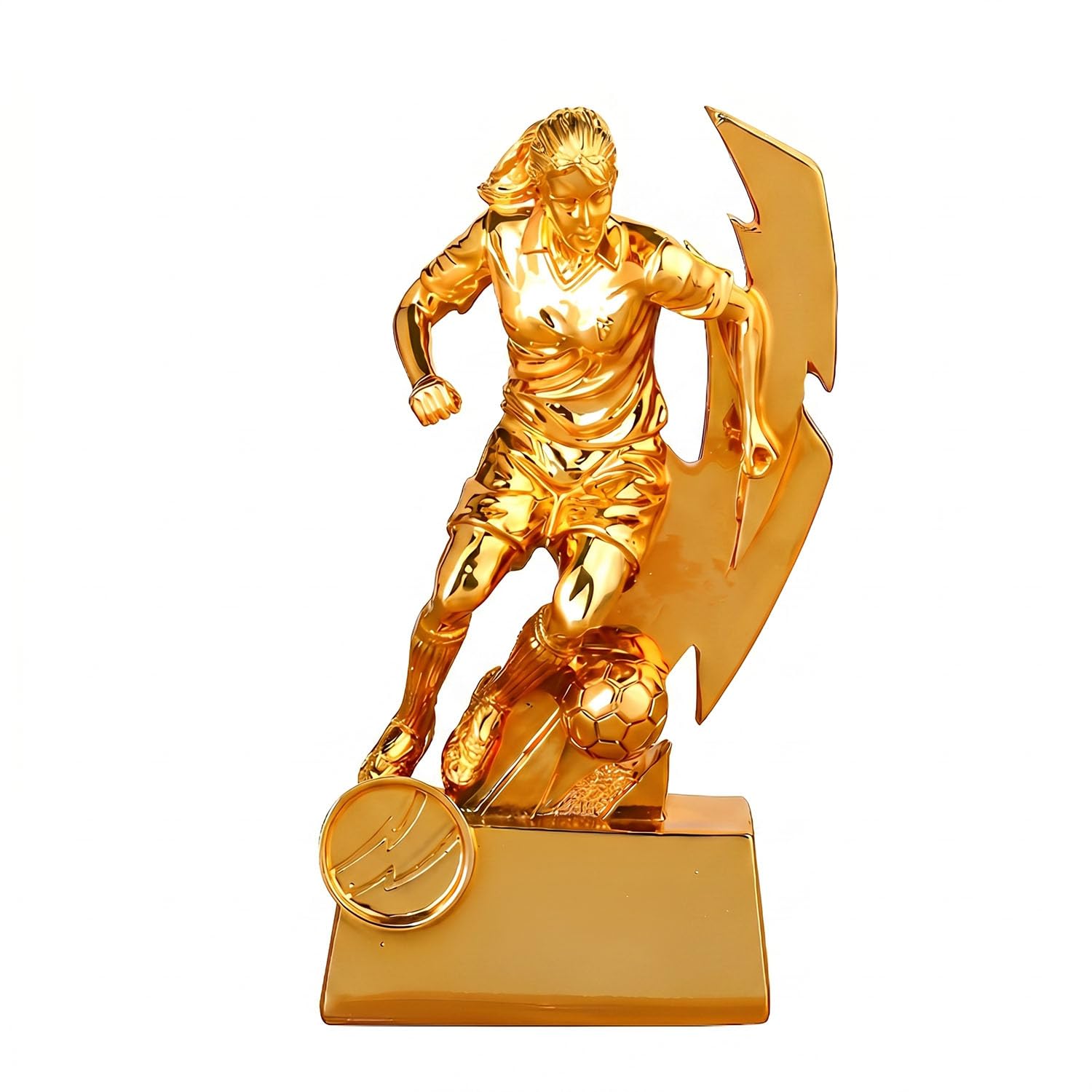 Trofeo Calcio Femminile, Statuetta Miglior Marcatrice per Ragazze e Giocatrici, Trofeo Giocatrice della Partita, Regalo Sportivo da Collezione per Scrivania