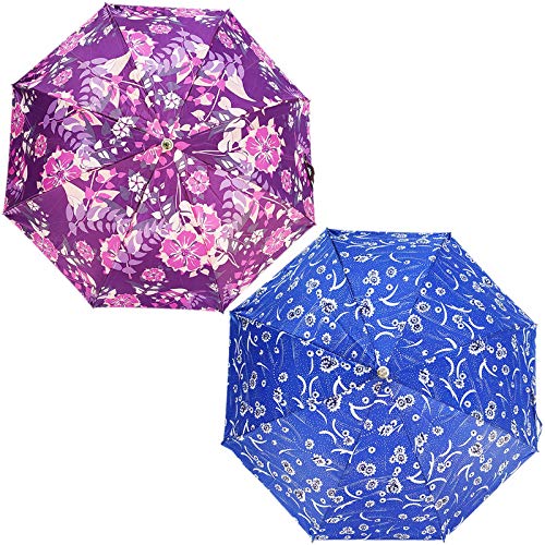 RAINPOPSON 2 Fold Printed Umbrella Big Size Umbrella for Women & Men UV