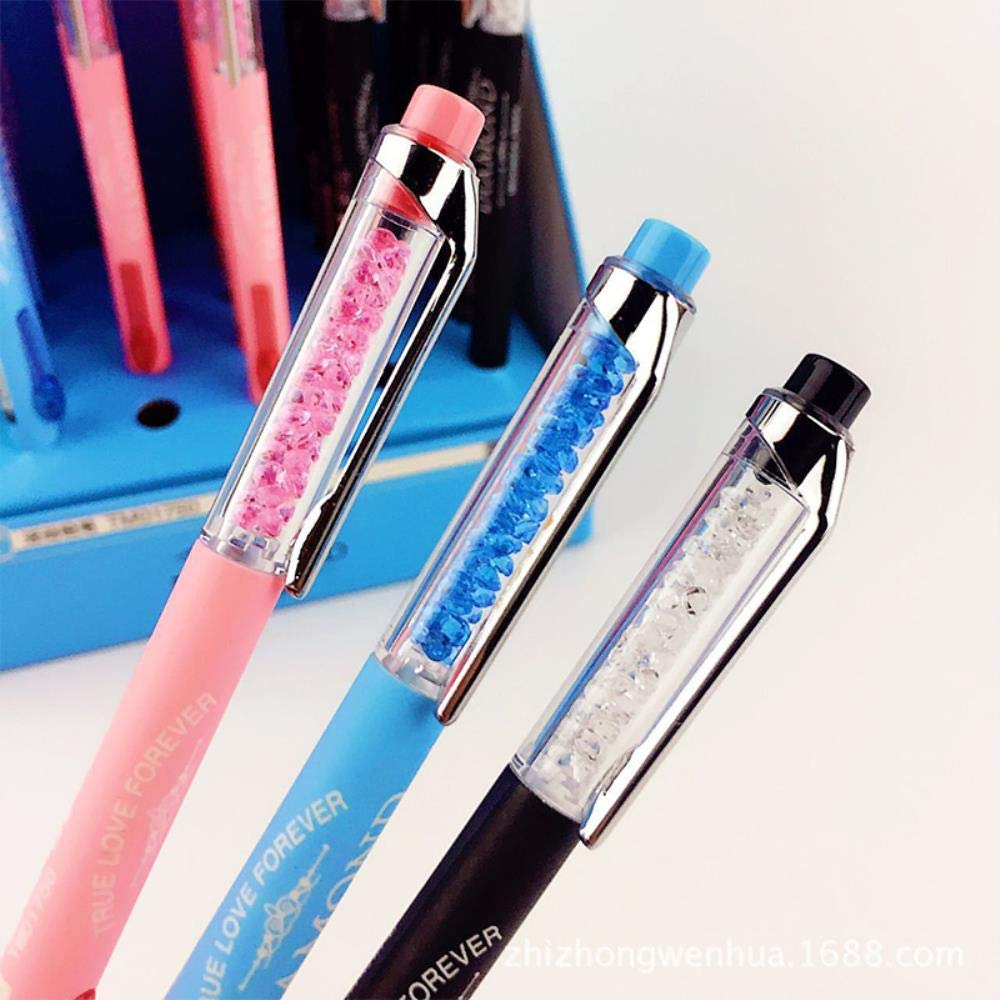 3 pcs/lot Cool Diamond Decoration Mechanical Pencil Kawaii Stationery Automatic Pencils For Student Writing Office School Supply,0.7mm