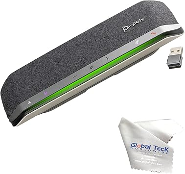 poly sync 40 teams usb speaker speakerphone solution for remote work distance learning wbluetooth dongle streaming voice video and support for