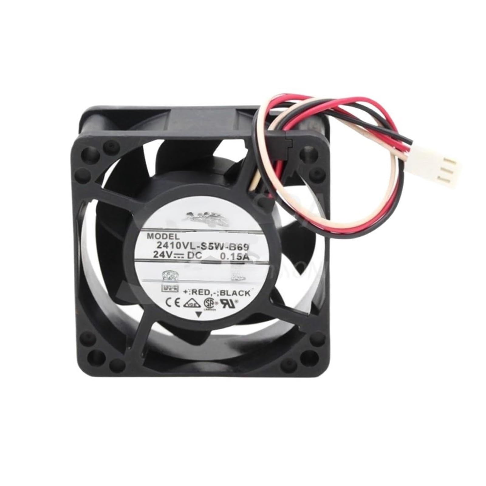 PEQYUACTE 60mm Fan 2410VL-S5W-B69 6CM 6025 DC 24V 0.15A 3-Wire Waterproof Inverter Cooling Fan