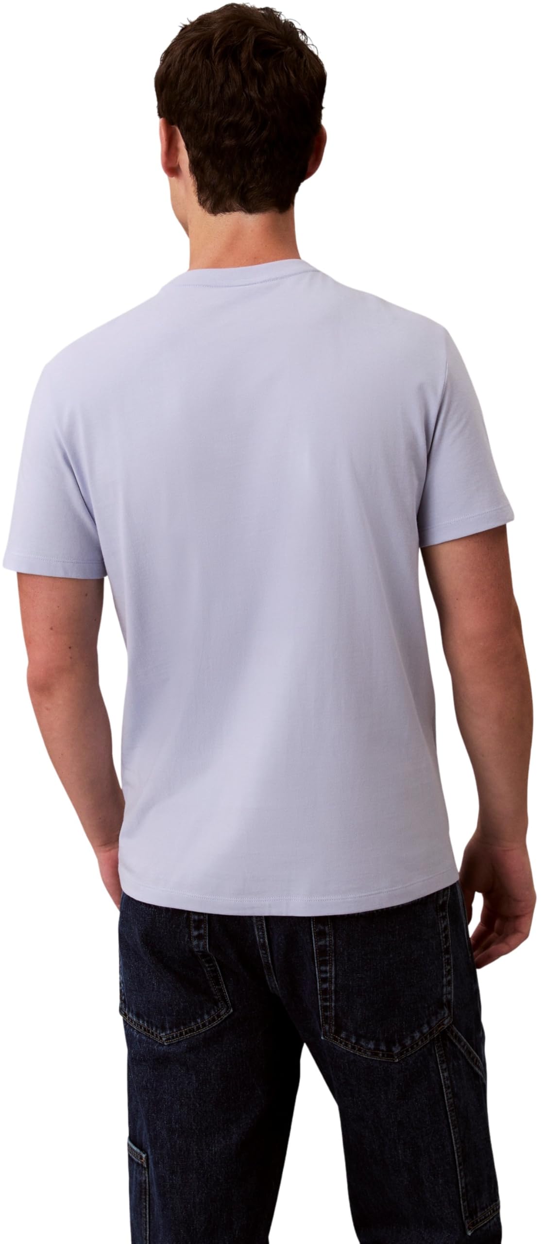Calvin Klein T-Shirt Manches Courtes Homme Classic Monogram Tee avec Col Ras-du-Cou