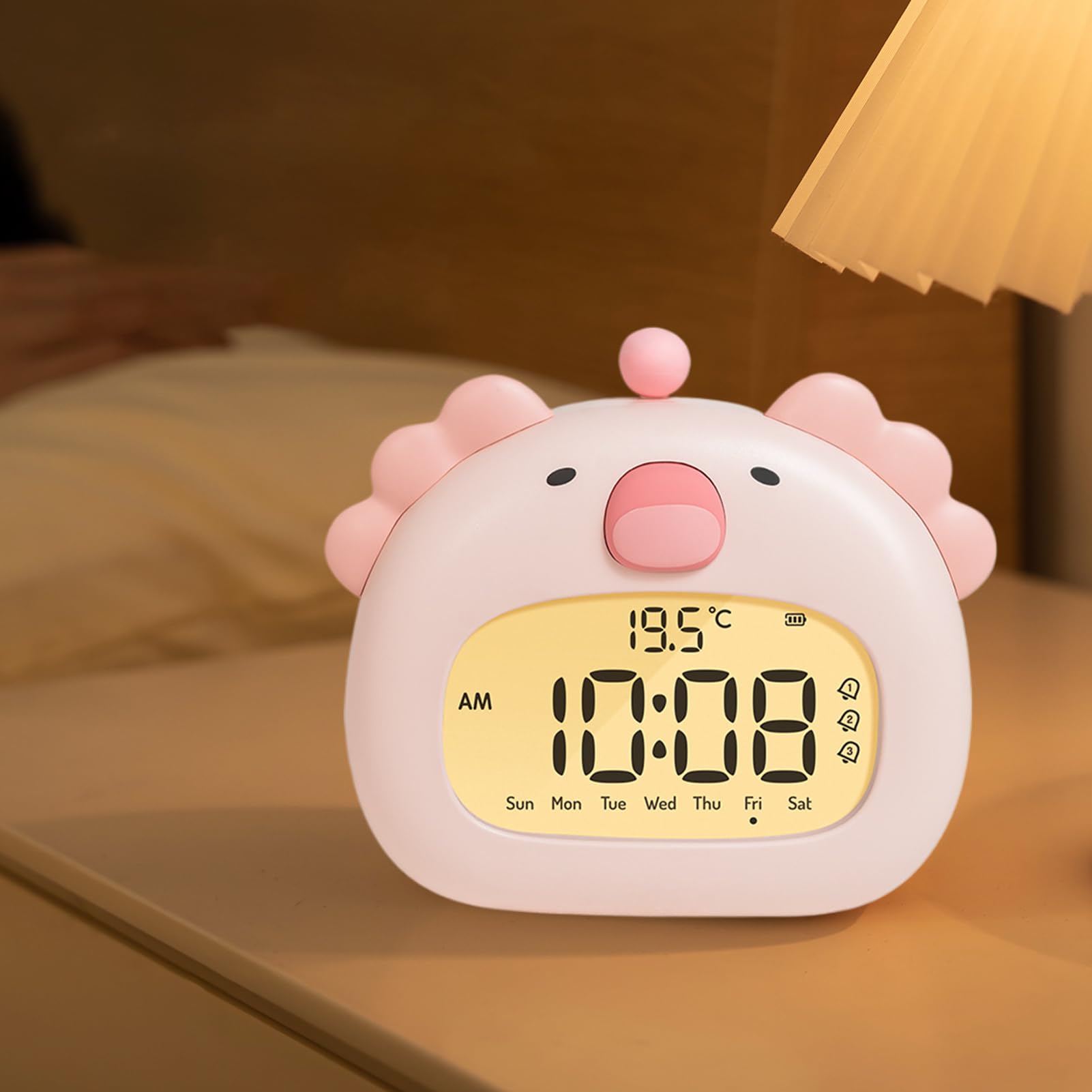 Luce notturna Con Orologio 6 Modalità Luminosità Ricaricabile Digitale
