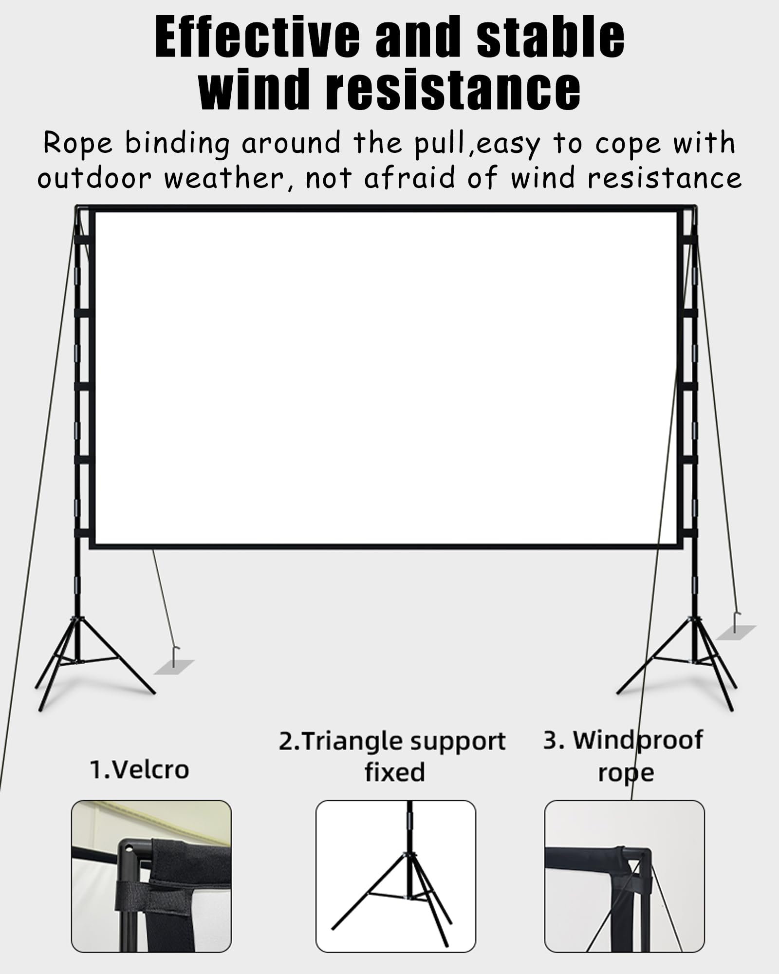 Potufa Proyector De Pantalla Con Trípode, 120 Pulgadas 16