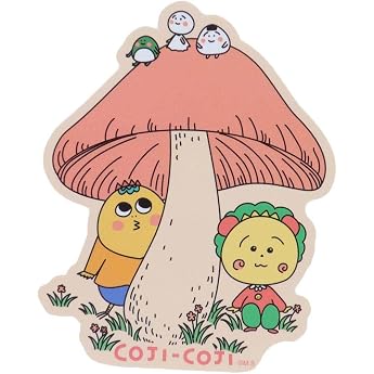 Kojikoji Die Cut Sticker Character Sticker / Mushroom Momoko Sakura